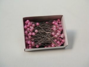 Corsage Pins Round Pearl 50mm Pk/100 Pink