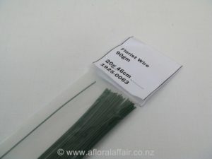 Painted Florist Wire 20gx46cm 100gm Dk Green