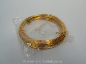 2mm Aluminium Wire 100gm Bright Gold