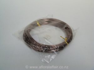 2mm Aluminium Wire 100gm  Brown