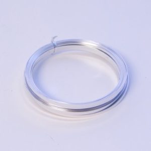 Flat Aluminium Wire - Silver 1mm x 5mm x 100g