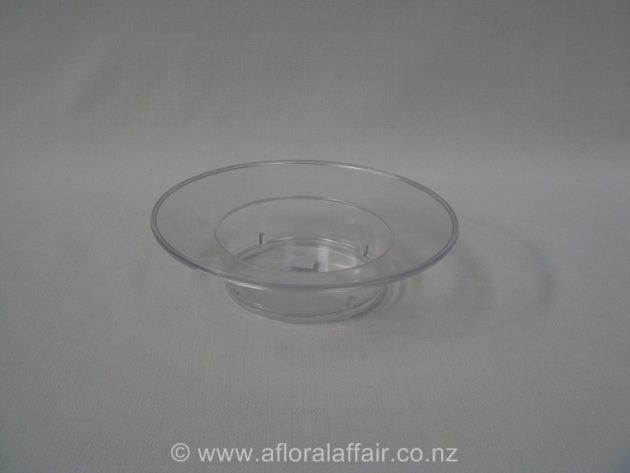Clear Plastic Rampside Bowl 19diax5cm h Clear