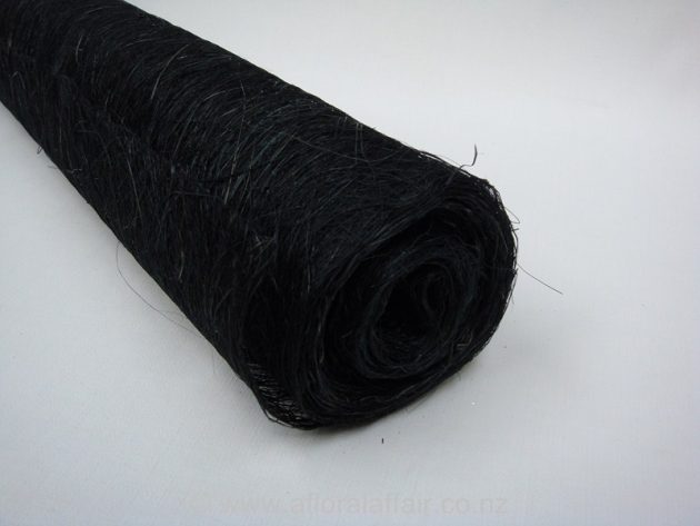 Abaca Fibre Roll L5 x W60cm - Black