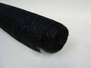 Abaca Scrunch Mat Roll 18"x10yd Black