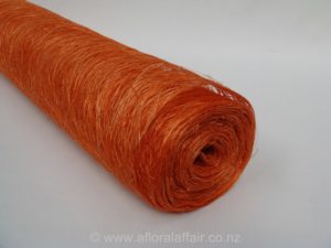 Abaca Scrunch Mat Roll 62cm x 5m Orange