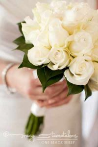 Bouquet of White Roses | Wedding Florist Testimonials - A Floral Affair by Francine Thomas
