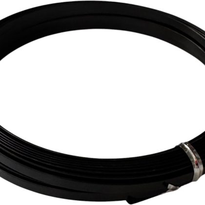 Flat Aluminium Wire 1mmx 5mm x 10m Roll Black