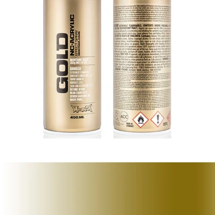 Montana Chrome Metallic Spray Paint Gold